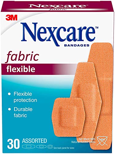 Nexcare Heavy Duty Flexible Fabric Bandages - 30 Assorted, Pack of 2