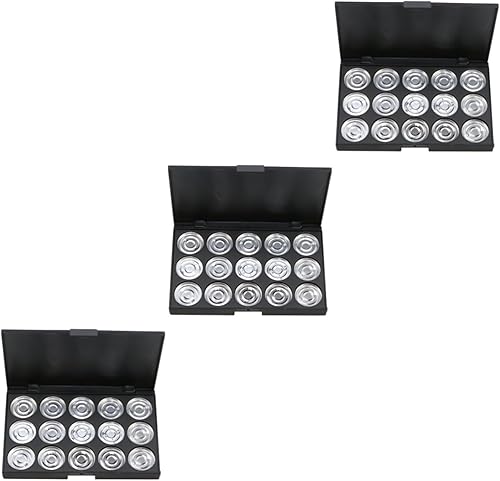 Ipetboom 3 unids 15 Sombra de ojos magnética vacía Estuche de maquillaje vacío Estuche de Maquillaje Vacío Estuche de Cosmético Vacío Sombra de Ojos