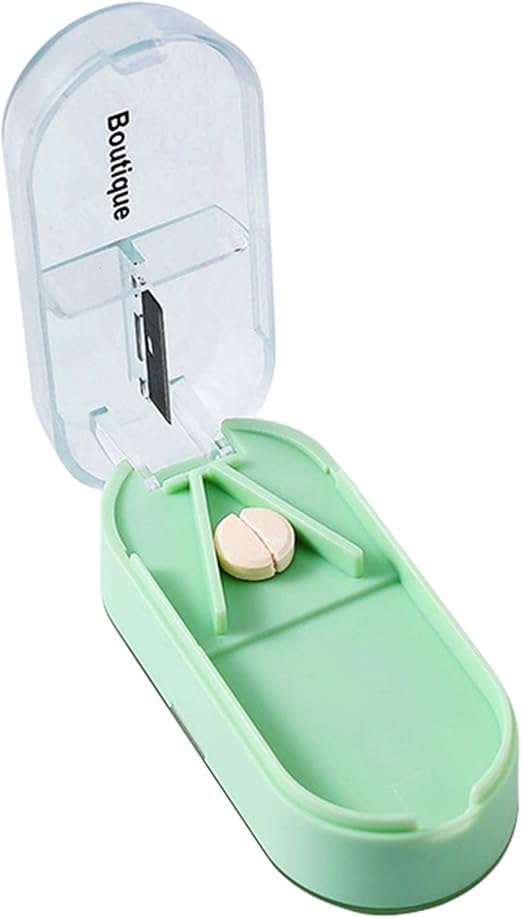 EasyULT Pill Cutter, Portable Tablet Cutter with Blade and Storage