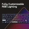 Higround Trailhead 65% Mechanical USB Wired Gaming Keyboard, TTC Linear Custom Switches, Programable RGB, Hot-Swappable, Deep Thock Creamy Sounding PC Keyboard, Pre-lubed (BLACKICE)