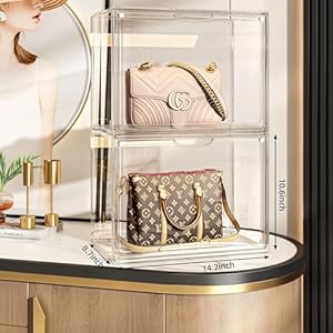 submatches Mounted Storage System Closet Organizers And Storage Clear Handbag Storage ,Purse Organizer For Closet System 4 Packs Acrylic Display Case , Plastic Storage Containers Organizers submatches Mounted Storage System Closet Organizers And Storage Clear Handbag Storage Purse Organizer For Closet System 4 Packs Acrylic Display Case Plastic Storage Containers Organizers