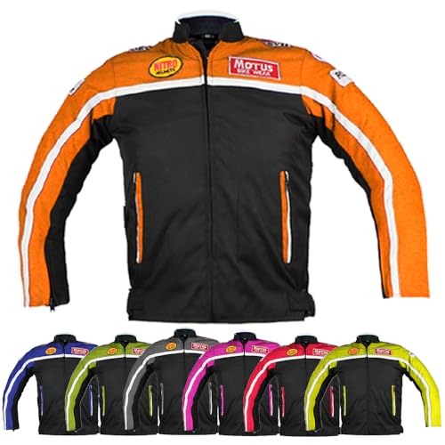 BAMBINO_ORANGE_4Y CHILD BIKER JACKET, negro y rojo, 3-4 Años