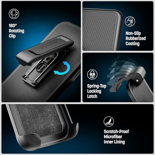 Encased SlimShield for Samsung Galaxy S26 Plus Case with Belt Clip (Compatible with MagSafe) Slim Protective Case & Holster (Black) by ENCASED - Used condition - Image 4