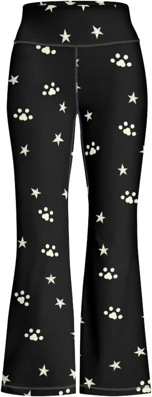 Girls Flare Leggings Butt Lift Wide Leg Pants High Waisted Tummy Control Yoga Leggings Kids Clothes