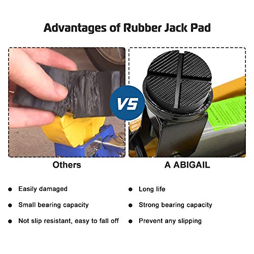 Universal Floor Jack Rubber Pad Jack Adapter Pinch Weld Side Frame Rail Protector Puck/Pad #TOP4