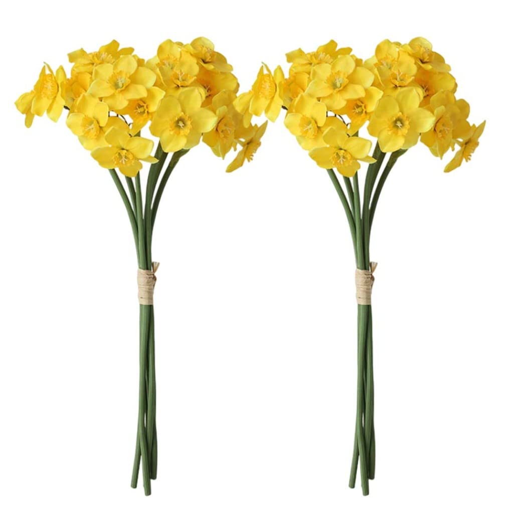 Fleurs Jonquilles Artificielles sans Entretien pour Décoration Maison Durable
