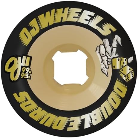 OJ 56mm Double Duro Black Gum Chubbies 99a/95a Skateboard Wheels image 2