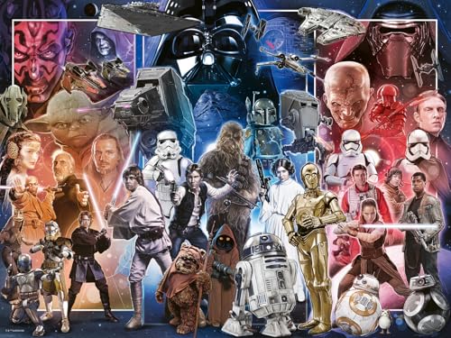 Ravensburger Quebra-cabeça Star Wars Whole Universe de 1500 peças | Design exclusivo | Tecnologia Softclick | Presente ideal para entusiastas de quebra-cabeças