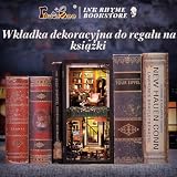 CUTEBEE Book Nook Kit – domek dla lalek "zrób to sam", miniaturowy dom dla dorosłych, puzzle 3D i podpórka do książek, kreatywny zestaw do dekoracji regału na książki, prezent (Rose Detective Agency)