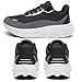 Wirpex Women's Wide Toe Box Walking Shoes Comfortable Cushion Running Tennis Shoes Breathable Non Slip Workout Gym Sports Athletic Extra Wide Width Fashion Sneakers Black Size 8