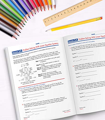 Spectrum 8Th Grade Math Workbook, Geometry, Rational And Irrational Numbers, Pythagorean Theorem, Statistics, Linear Equations, Spectrum Grade 8 Math Workbook For Classroom Or Homeschool Curriculum #TOP4