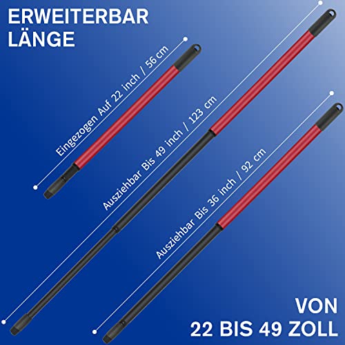 Axets Moppzubehör Teleskopstiel Ersatzstiel für Viledar Turbo Wischmopp 123cm