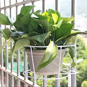 Portavasi Da Balcone GUMEI - Cesto In Ferro Per Ringhiera, Sospeso