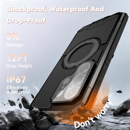 Étui Samsung Galaxy S26 Ultra antichoc en aluminium avec béquille 360 robuste