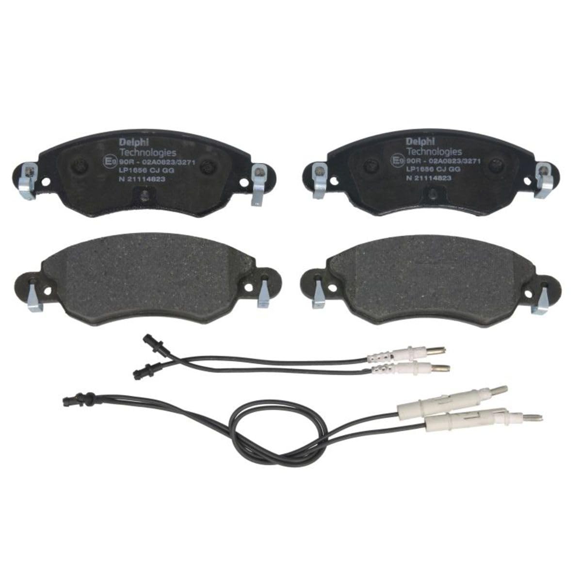 Delphi Kit Pastiglie Freni Anteriore Con Contatto Segnalazione Usura Con Accessori LP1656-image