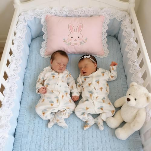 Zwillinge Realistische Reborn Babypuppen Silikon Ganzkörper Vinyl 18 Zoll Realistische Babypuppe Mädchen Anatomisch Korrekte Zwillinge Puppen Lebensechte Neugeborene Baby Puppe – Bild 4