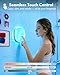 Gotopceed IP65 Waterproof Rechargeable Shower Light - 6″ 300LM Bright, 16 Colors Bathroom Mood Lighting with Touch & Remote, Magnetic Wireless Ceiling/Wall Light for Inside Shower/Bathtub