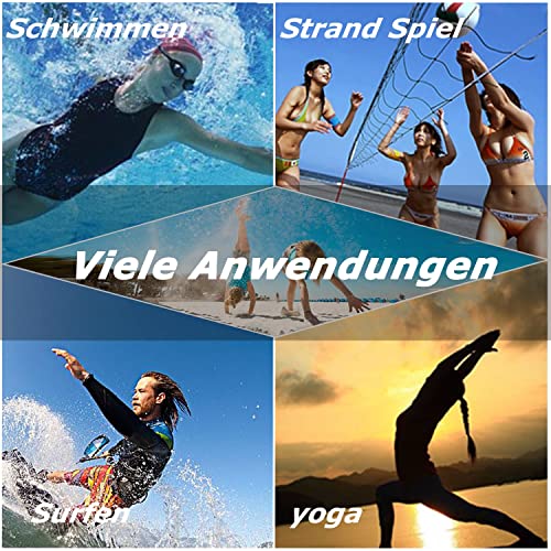 Foto von FELOVE Badeschuhe Wasserschuhe Strandschuhe Surfschuhe Barfuß Schuhe,Breathable Schwimmschuhe Hausschuhe Yoga Schuhe für Wassersport für Damen Herren, Schwarz.TW 42/43