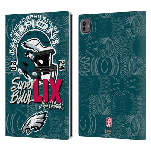 Housse iPad Pro 11 M4 NFL Eagles cuir finitions haut de gamme