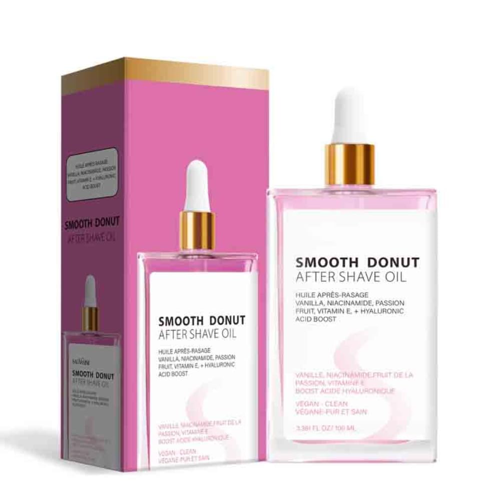 2PCS Smooth Donut After Shave Oil, Soft Serve After Shave Oil, Moisturizing Hair Shaving Care for All Skin Type