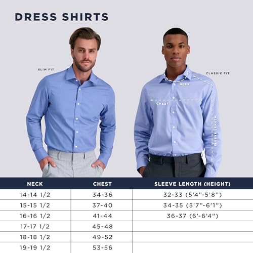 Haggar HAG021HE510 Men'S Premium Comfort Classic Fit Wrinkle Resistant Dress Shirt thumb #4