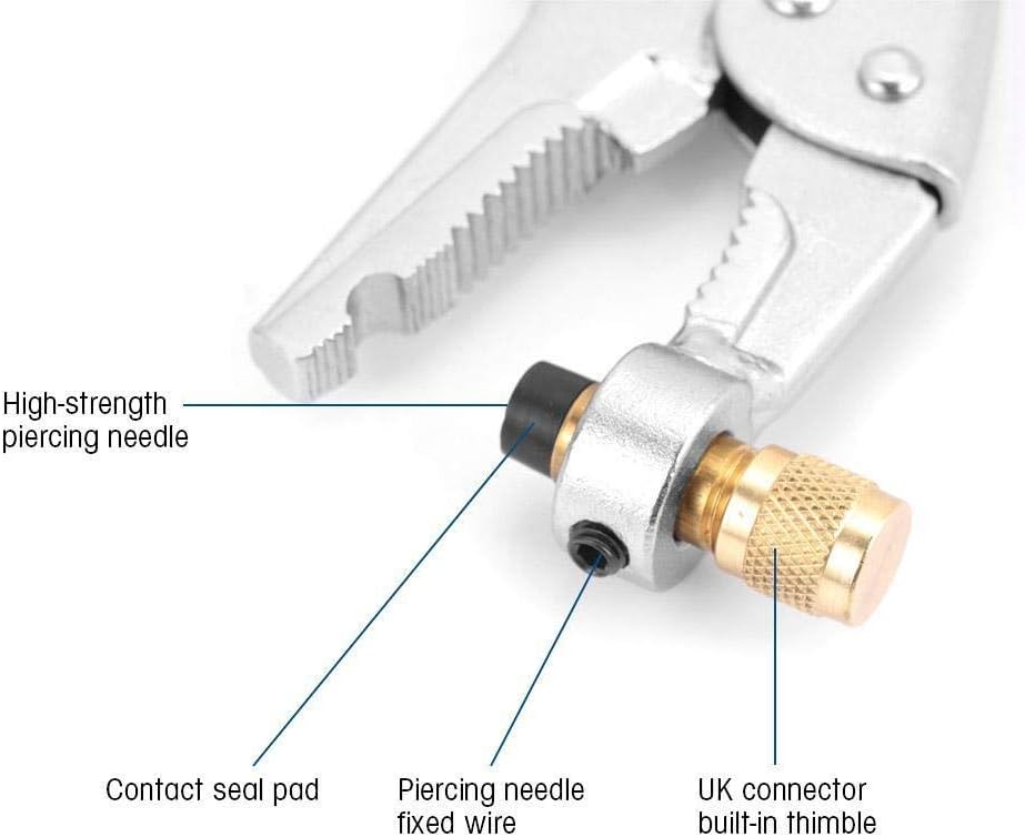 Maxmartt Air Conditioner Welding Hand Tools, Refrigerant Recovery Refrigeration Tube Locking Plier Refrigeration Tube Steel Locking Plier Tool