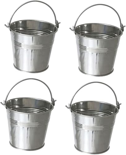 Miniatura 8 de Alipis 10 cubos de hielo para papas fritas, mini nevera, cubo de decoración retro, cubeta de hielo con tapa, decoración de boda, recipientes para