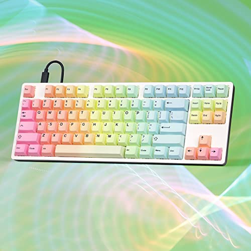 Image of DROP Expression Series Prism TKL Mechanical Keyboard - Gateron Yellow Linear Switches - PBT Double-Shot Keycaps - LED Backlight - White