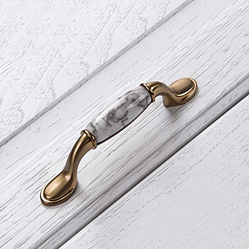 Tiroir à bouton poignées de commode en céramique peinte à la main Blue Leaf CZ