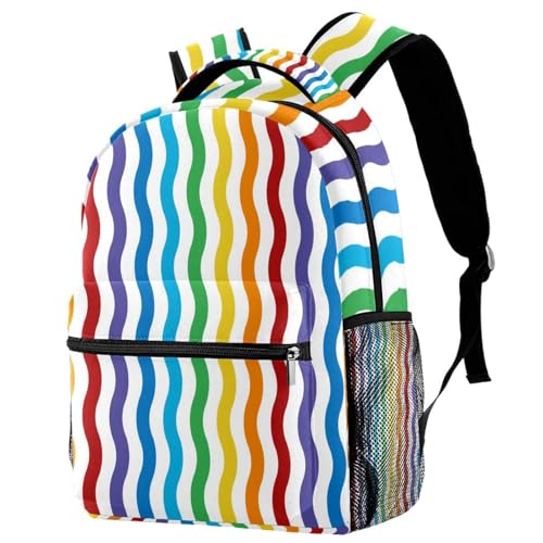 Sac à dos pour ordinateur portable vague bleue voyage école