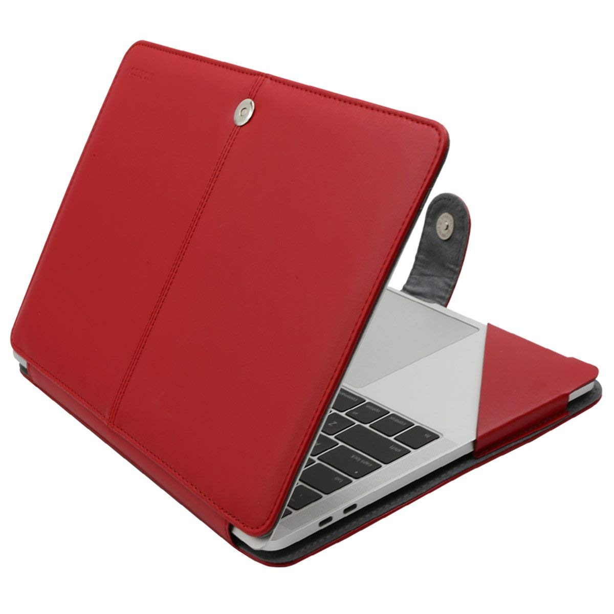 MOSISO Case Compatible with MacBook Air 13.6 inch M4 M3 M2 2025-2022 /Air 13 M1 2022-2018 /Pro 13 inch M2 M1 2025-2016, PU Leather Portfolio