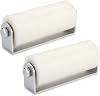 Skelang Slide Gate Guide Roller 3 Inches, UHMW Hard Nylon Sliding Rolling Gates Guider with Post Welded Bracket, Heavy Duty Sealed Ball Bearing Side Roller Assembly, Pack of 2
