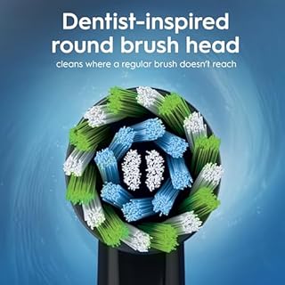 Oral-B Vitality Pro 2x Electric Toothbrushes For Adults, 2 Toothbrush Heads, 3 Brushing Modes Including Sensitive Plus, 2 Pin UK Plug, Black & Purple