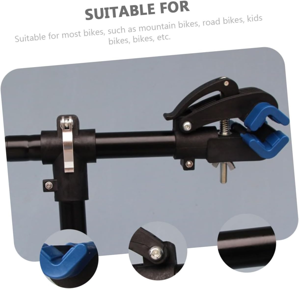 balacoo 1Pc Durable Bike Wall Hanger Premium Storage Rack for Mountain and Road Bikes Crash Pad Easy Installation with Screws Space Saving Garage