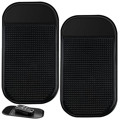 5 Tapis Antidérapants Silicone Pour Tableau De Bord Voiture – Adhésifs Réutilisables Pour Téléphone, Lunettes, Clés