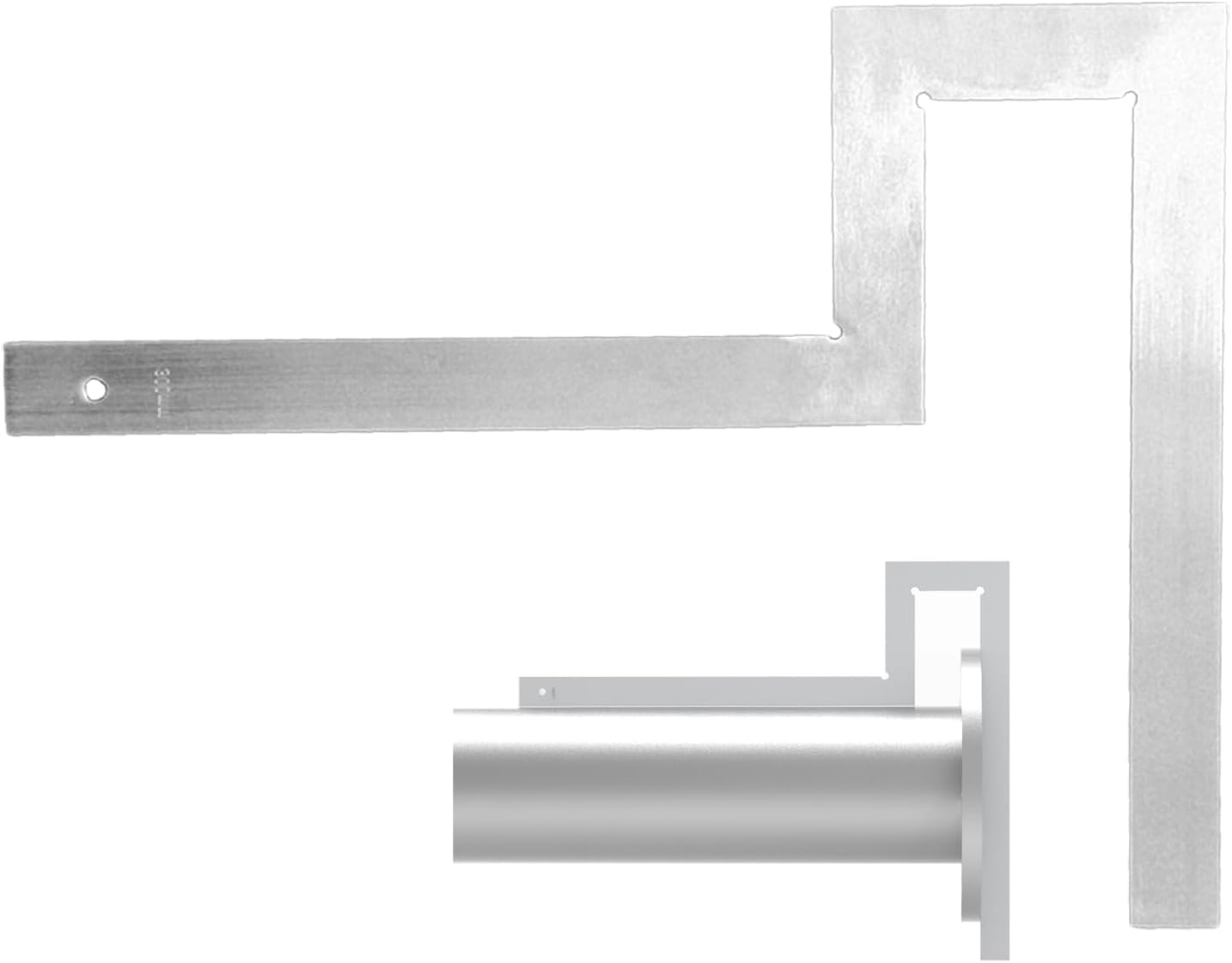 Flange Angle Square,Galvanized Steel Pipefitter Measuring Tool,Precision Flange Squares, Ideal for Piping Construction, Great for Checking Flange & Pipe Assembly Right Angles 300 * 300mm