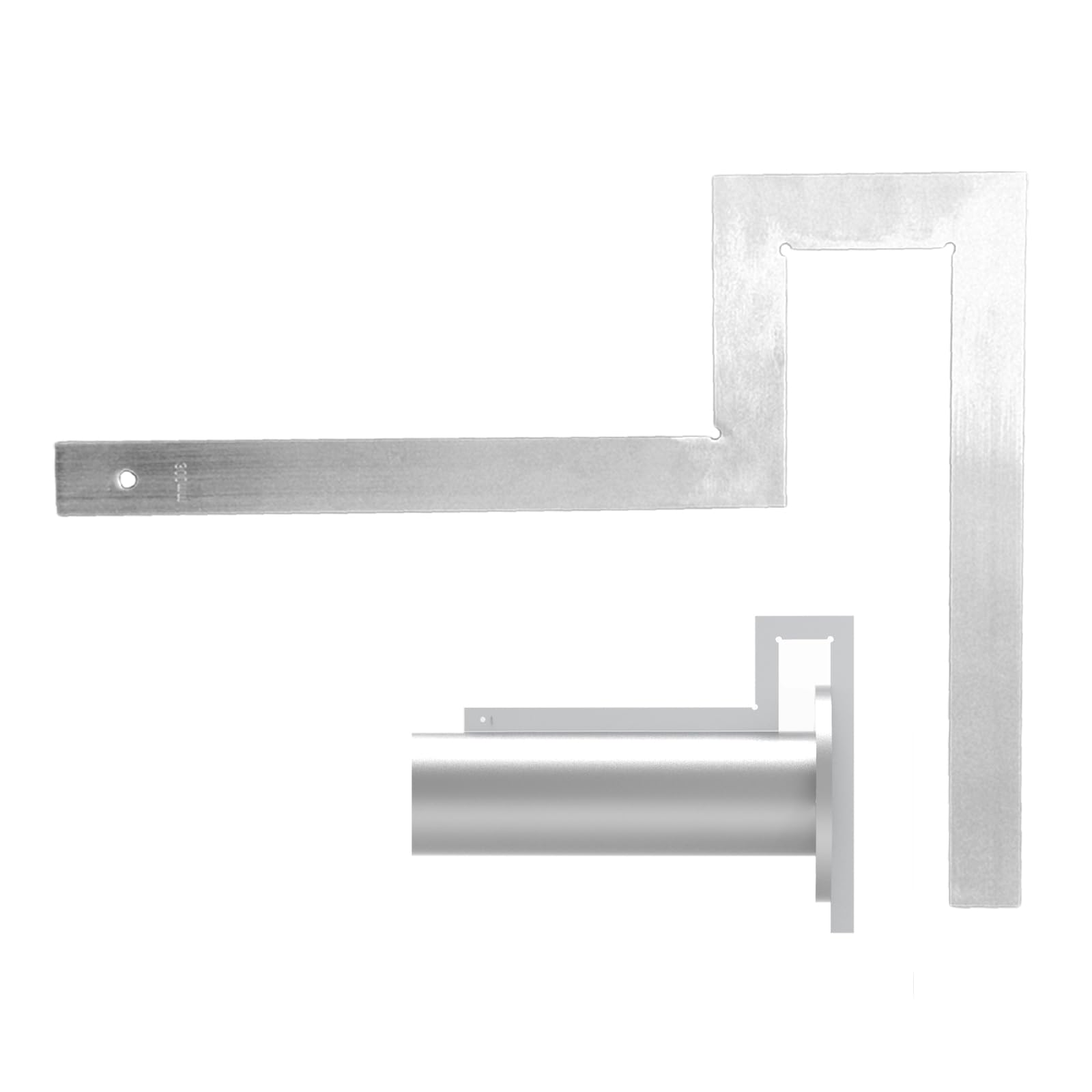 Flange Angle Square,Galvanized Steel Pipefitter Measuring Tool,Precision Flange Squares, Ideal for Piping Construction, Great for Checking Flange & Pipe Assembly Right Angles 300 * 300mm