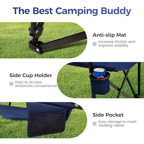 ALPHA CAMP Heavy Duty High Back Camping Chairs の商品画像 7