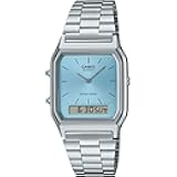 Women's Quartz Analog Watch with Stainless Steel Strap AQ-230A-2A1MQYES, Silver, Bracelet