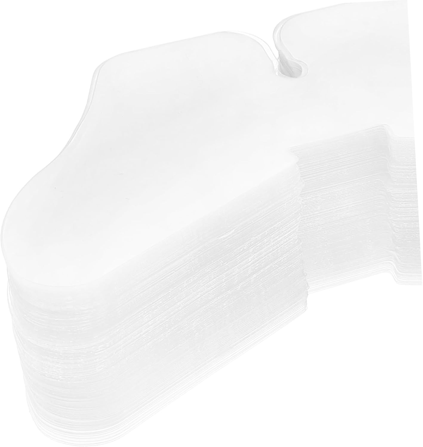 GLEAVI 100pcs Men Dress Shirt Collar Stays Butterfly Collar Fixing Pvc Shirt Stays Protection Support Dress Inserts