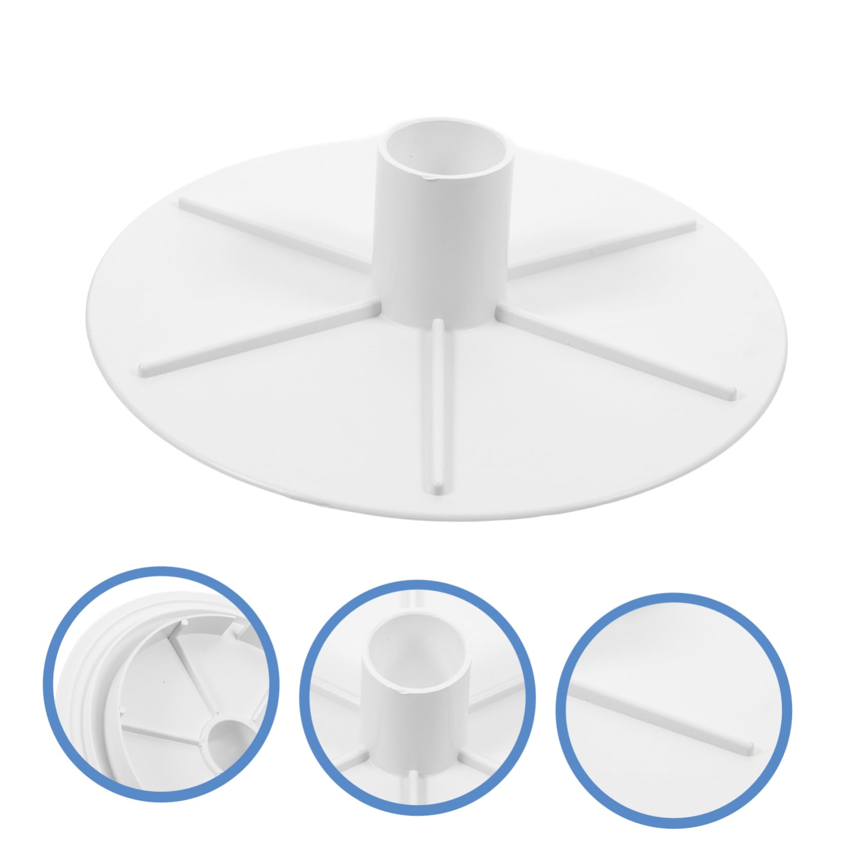 HANABASS 3piezas Adaptador De Vacuum Plate para Skimmers De Piscina Placa De Cubierta De Skimmer Accesorio De Instalación Rápida Material Compatible