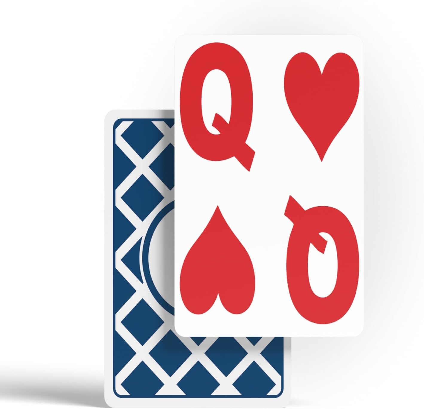 Pip & Co. Large Print Easy to Read Playing Cards for Seniors | Waterproof Jumbo Index Plastic Playing Cards for Visually Impaired | Blackjack, Euchre, Canasta (Blue)