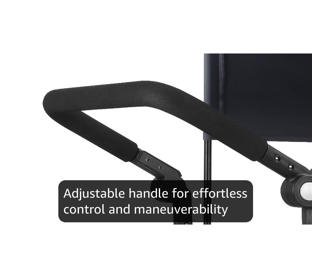 Stroller Wagon for Kids, Wagon Stroller Toddlers 2 Seaters, All-Terrain Baby Wagon Outdoor with Canopy, Parent Organizer, Adjustable Handle & Pull Bar for Infants and Toddlers, Gray