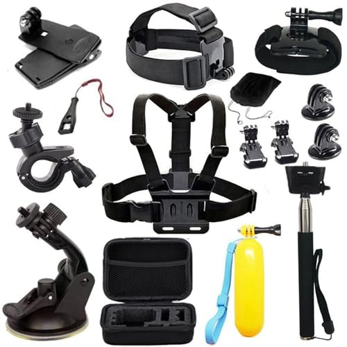 EDOSE Accessories Kit for AKASO EK5000 EK7000 4K WiFi Action Camera Gopro Hero 8 7 6 5/Session 5/Hero 4/3+/3/2/1 Crosstour/ Victure/ Campark Action Cameras
