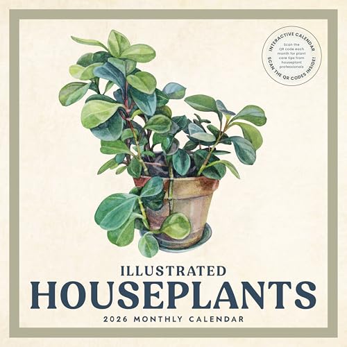 Illustrated Houseplants 2026 Calendar | 2026 Wall Calendar | Mont...