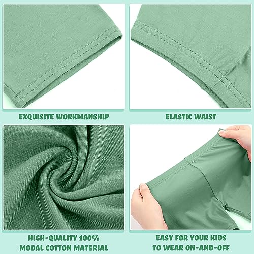 Image of Boyiee 8 Pack Girl Toddler Bike Cartwheel Shorts | Biker Under Dress Shorts, Kid Dance Clothes, Soft Stretchy Leggings for Gymnastics, Sports, Yoga, Cycling, Multicolor