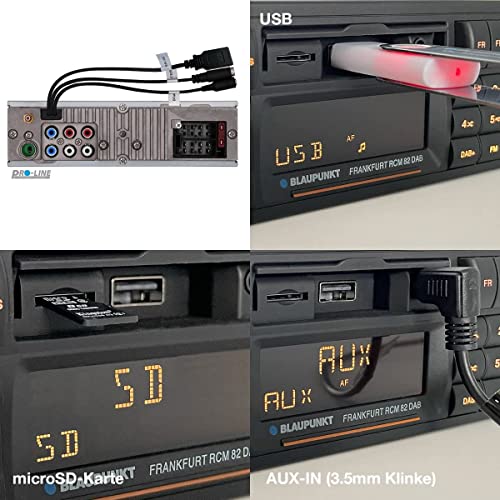 Blaupunkt Frankfurt RCM 82 DAB Autoradio 1-DIN mit DAB+ und Bluetooth
