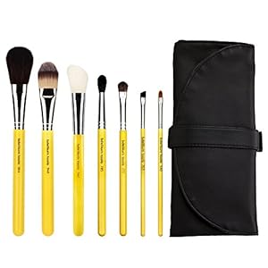 Bdellium Tools Professional Makeup Brush Studio Series – Basic 7pc. Brush Set with Roll-Up Pouch