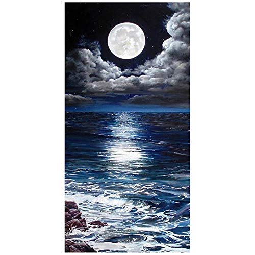 Broderie diamant lune grand format pour décorer un grand mur vide - 2