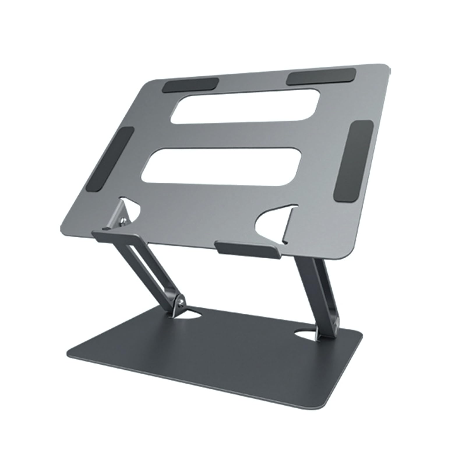 Regulowany aluminiowy stojak na laptopa, ergonomiczny, wielokątny, biurkowy uchwyt na laptopa z odpowietrznikiem termicznym do notebooka 10-17,3 cala i nie tylko